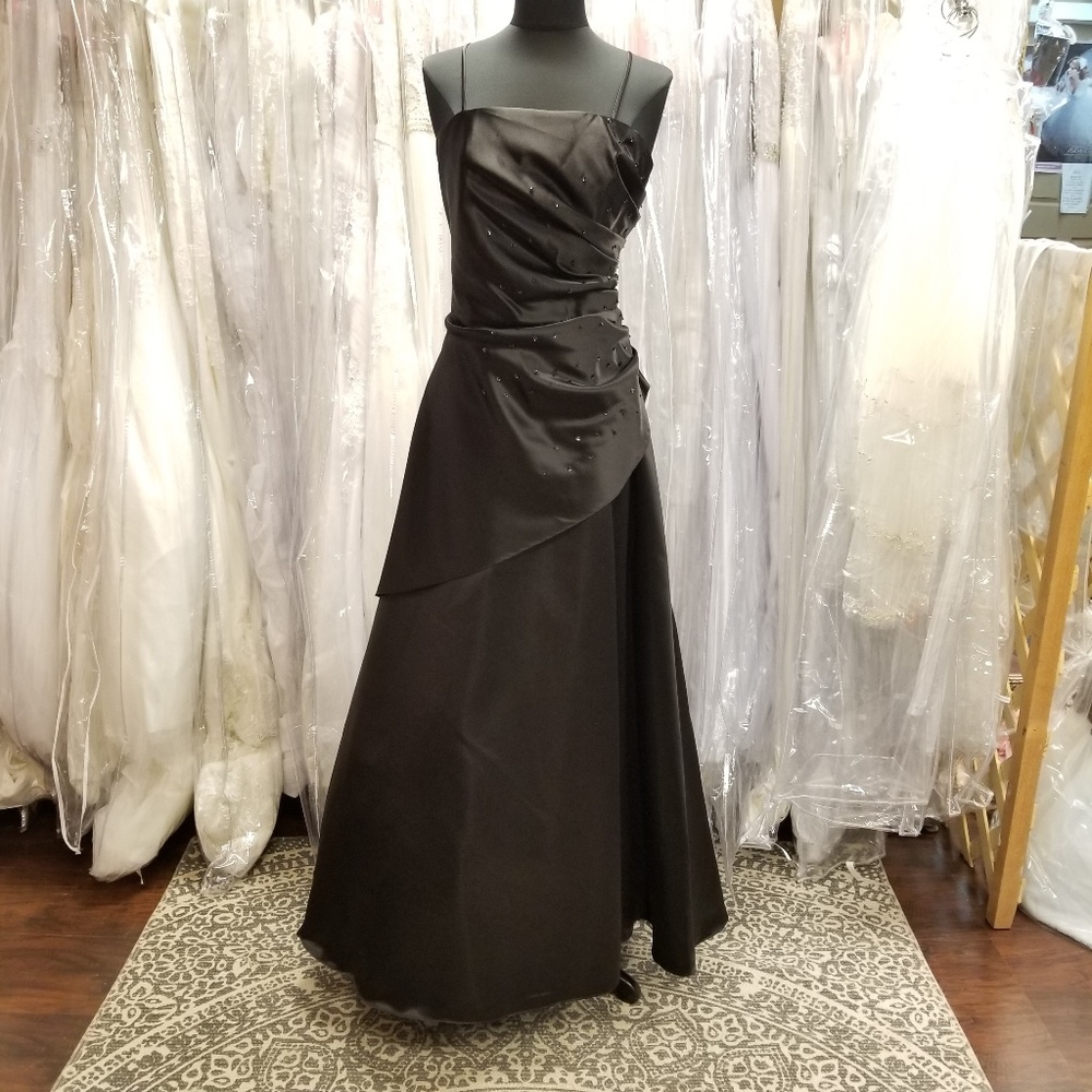 Black Satin Ballgown